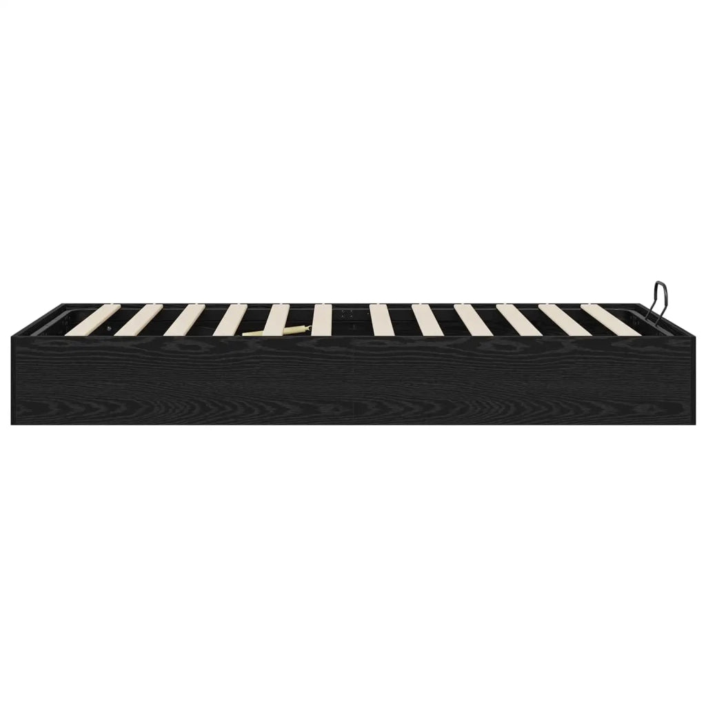 Letto ottomano Rovere Nero 80,5 x 200 cm Legno multistrato