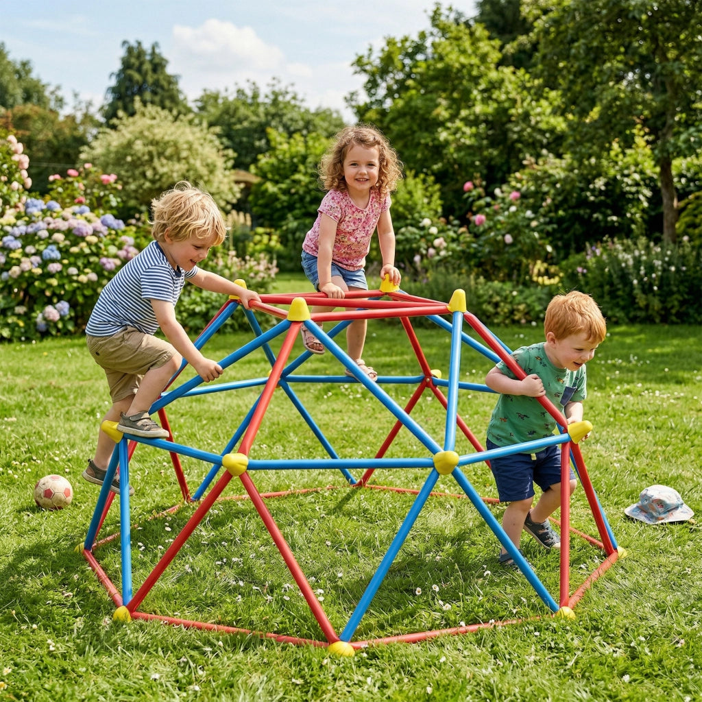 Casetta da gioco per bambini con scala ¨C zephmum ¨C struttura in metallo 183 cm multicolore