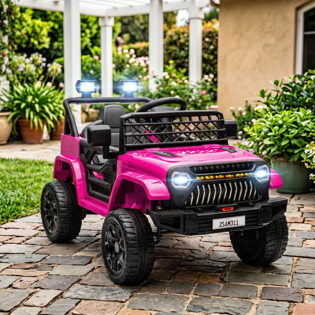 Auto elettrica per bambini telecomando 2.4Ghz 4x4 ¨C zephmum ¨C nero