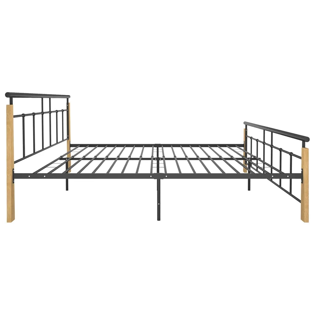 Giroletto in Metallo e Legno Massello di Rovere 200x200 cm 324903