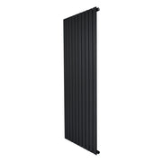 Radiatore Verticale Design Piatto Colonna Singola Nero 1600x700 mm