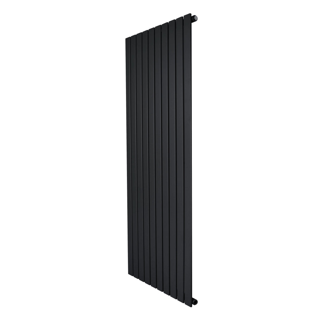 Radiatore Verticale Design Piatto Colonna Singola Nero 1600x700 mm