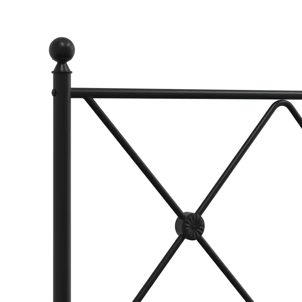 Testiera di Ricambio in Metallo Nero 193 cm 376539