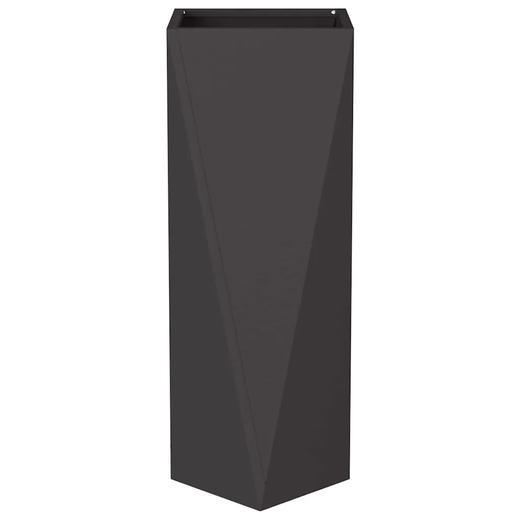 Fioriera Nero 30 x 30 x 75 cm Acciaio 883766