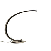 Lampada da tavolo IOLE L - Struttura in alluminio titanio, LED 12W 400lm 3000K, Dimmerabile Push integrato - Design Minimalista Gealuce