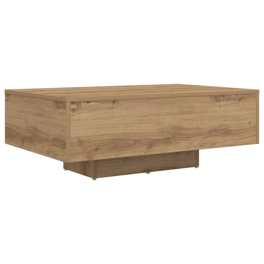 Tavolino da caffÃ¨  con luci LED Quercia Artigianale 85x55x31 cm