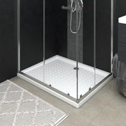 Piatto Doccia con Superficie Puntinata Bianco 80x100x4cm in ABS 148897