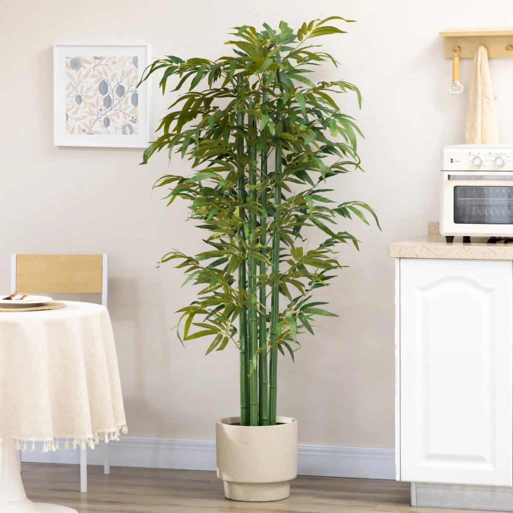 Vaso Bamb¨´ Finto ¨C Zephmum ¨C Verde/Nero 180 cm