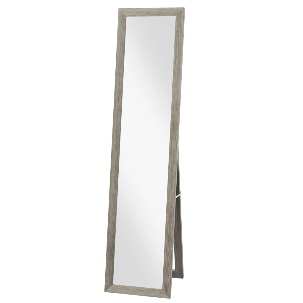 Specchio a Pieno Corpo ¨C zephmum ¨C Grigio Legno 37x157 cm