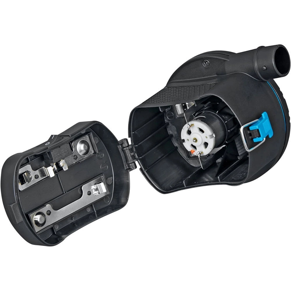 Trade Shop - Pompa Di Gonfiaggio Elettrica Powertouch A Batterie Con 3 Adattatori 12x11x10cm 62254 -