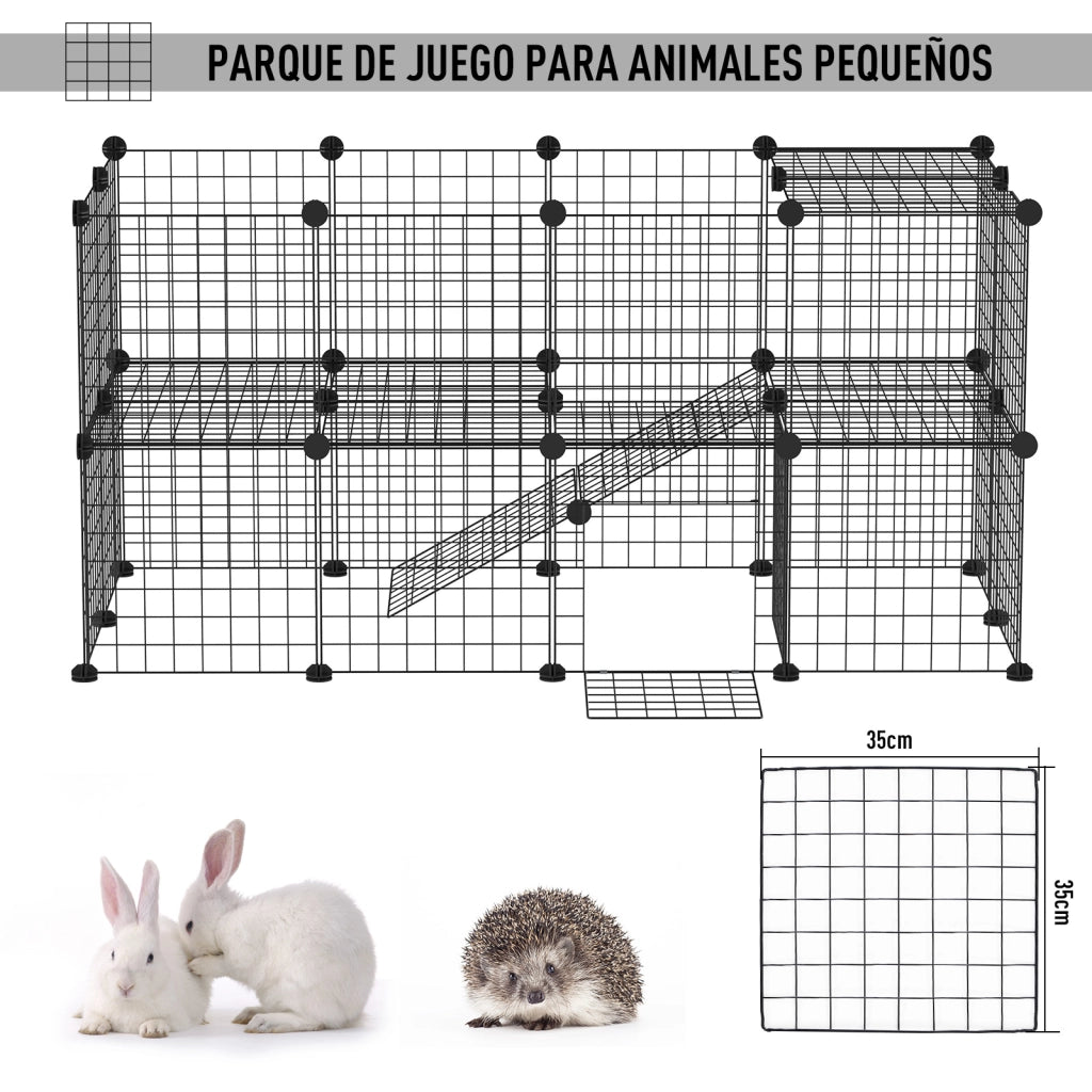 Recinto per Animali Domestici ¨C Zephmum ¨C Nero 146x73x73cm