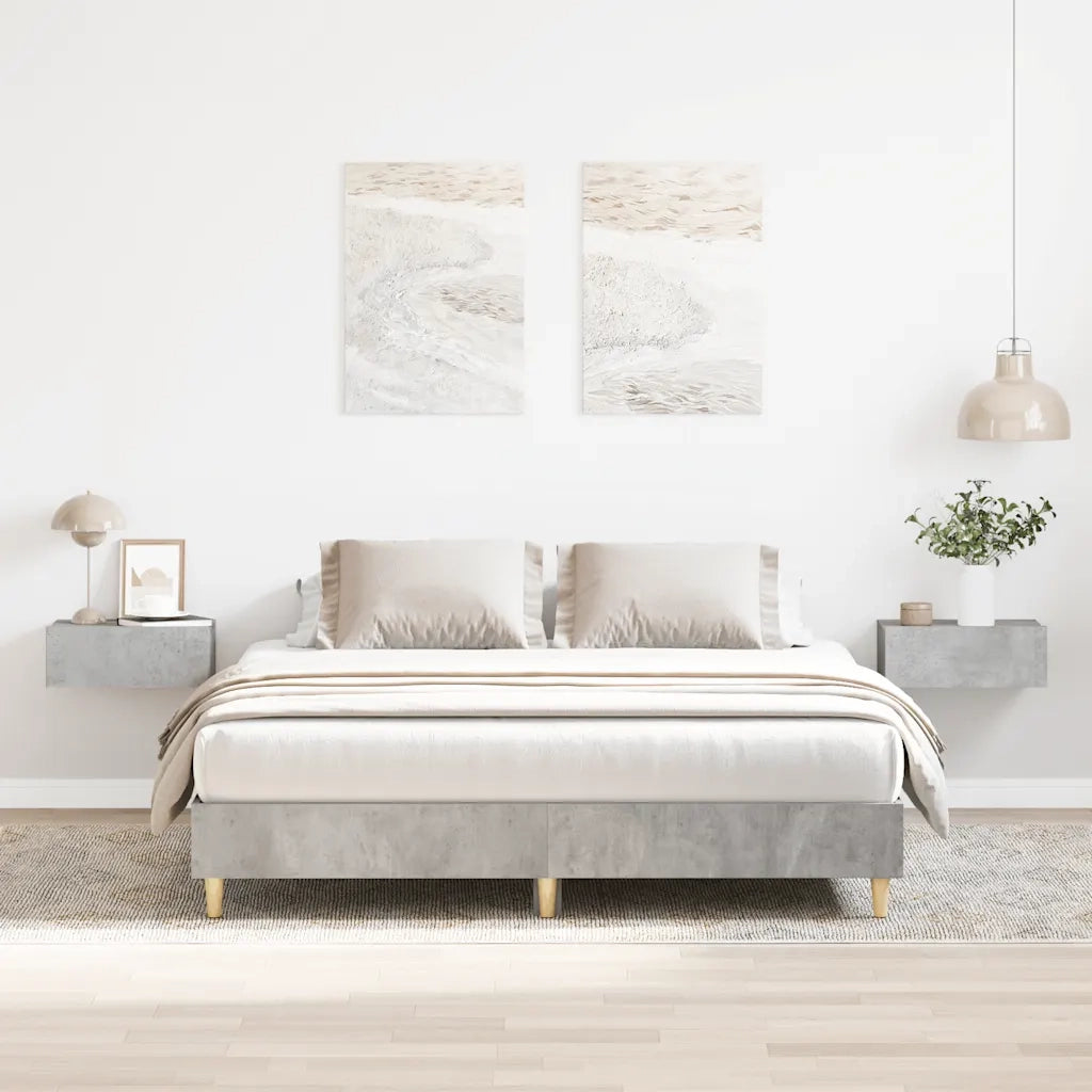Giroletto senza Materasso Grigio Cemento 150x200 cm Truciolato 3328711