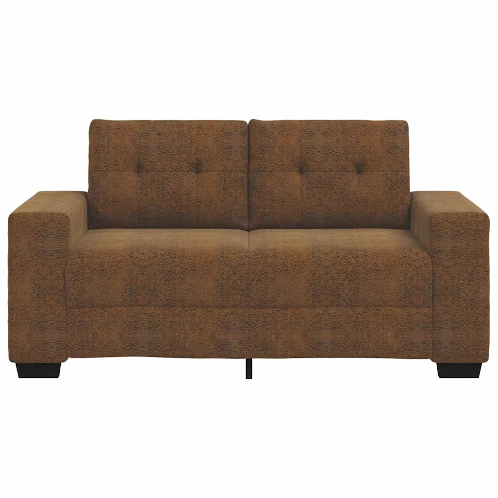 Divano a due posti con cuscino Marrone Pelle sintetica 4105120