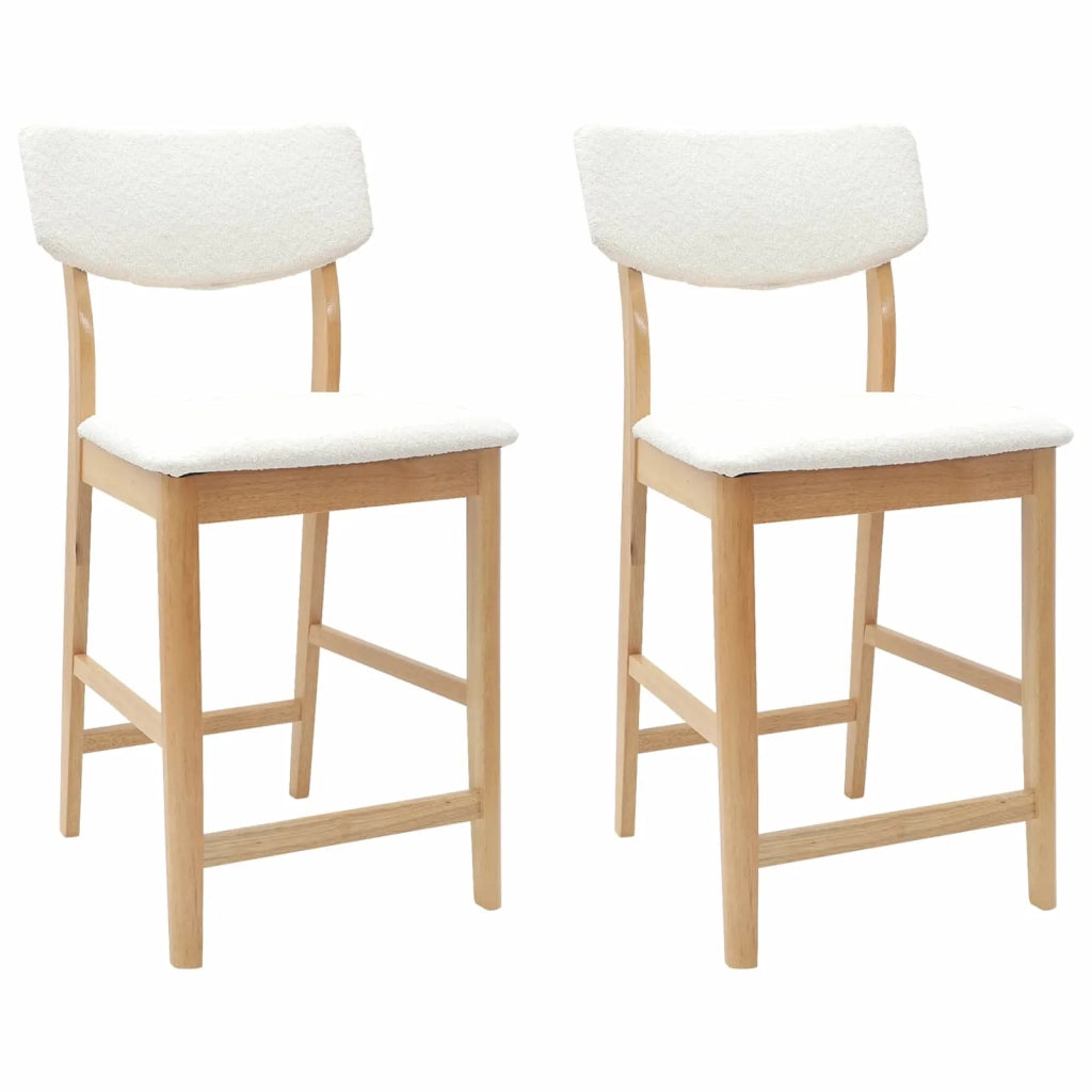 Sedie da pranzo 2 pcs Naturale 48 x 49 x 95 cm