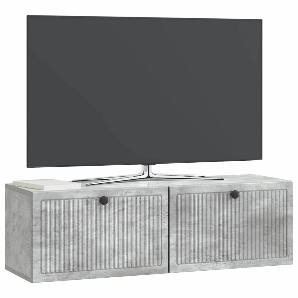 Mobile Porta TV da Muro Grigio Cemento 98 x 31 x 30 cm
