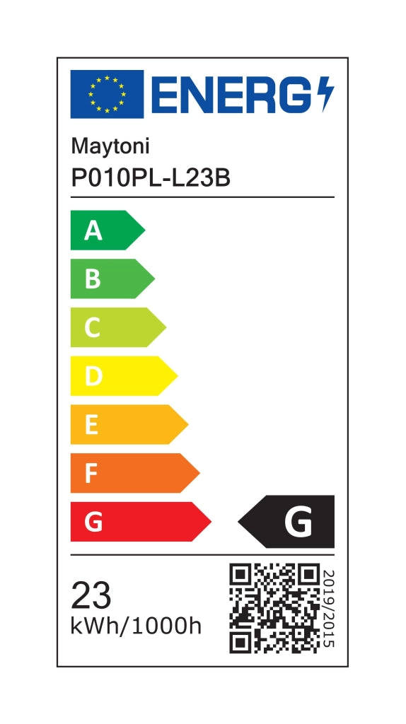 Lampada pendente Pendant in Metallo Step Nero