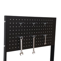 Carrello Porta Utensili Attrezzi con Cassettiera Nero e Arancione 61.5x33x76 cm