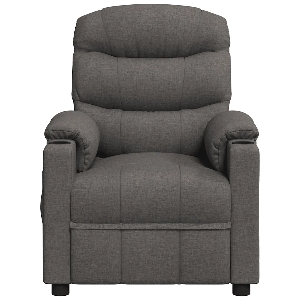 Poltrona Massaggiante Elettrica Grigio Scuro in Tessuto cod mxl 32162