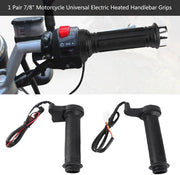 Manubri Antigrippaggio Elettrici Riscaldati - 1 Paar - 22 Mm (7/8 Pollici) - Manubri con Comfortevole Impugnatura - Manubri Riscaldati per Motocicletta/Fiat/Fotocrociatore