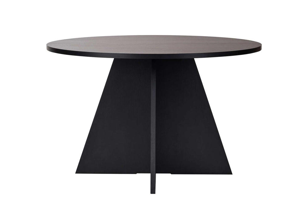 Tavolo da pranzo in legno "Virella" - 120 x 120 x 75 cm - Legno nero