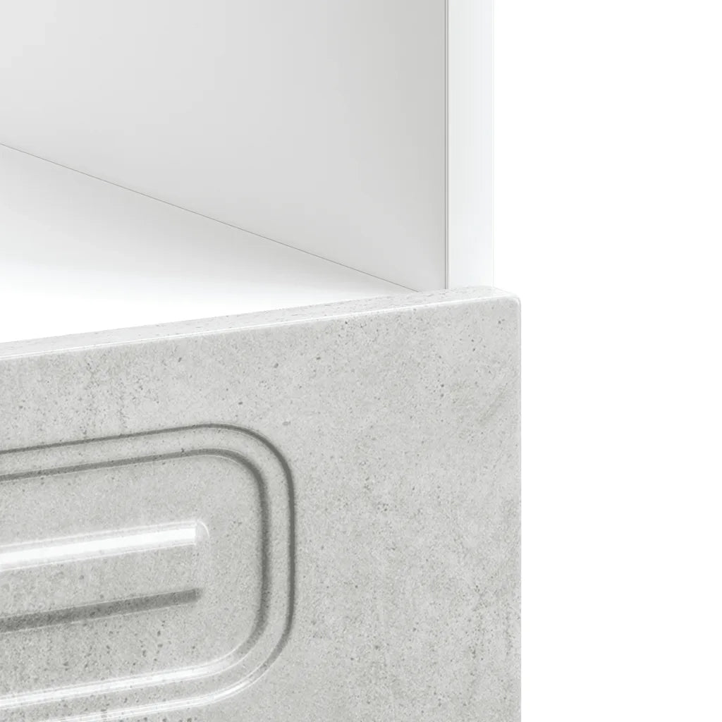 Armadio per Forno Kalmar Grigio Cemento in Legno Multistrato