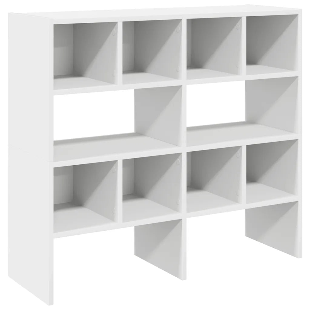 Scarpiere 2 pz Impilabili Bianche 89,5x30x40 cm CFW1525059