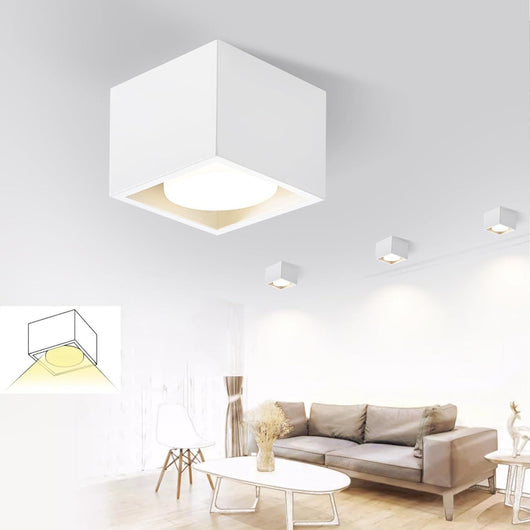 ZMH Faretto da soffitto moderni 1 fiamma GX53 orientabili per soggiorno senza lampadina