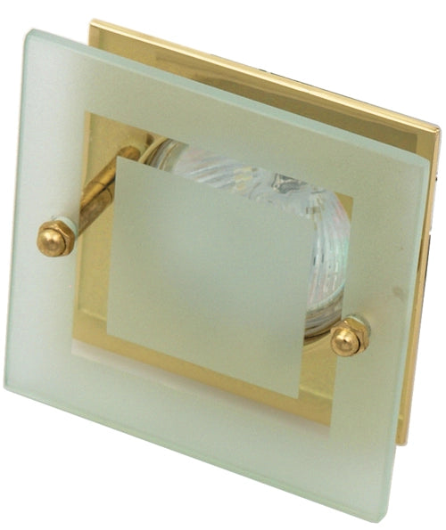 Faretto da incasso quadrato oro vetro 1xMR16 SZ-05 Candellux
