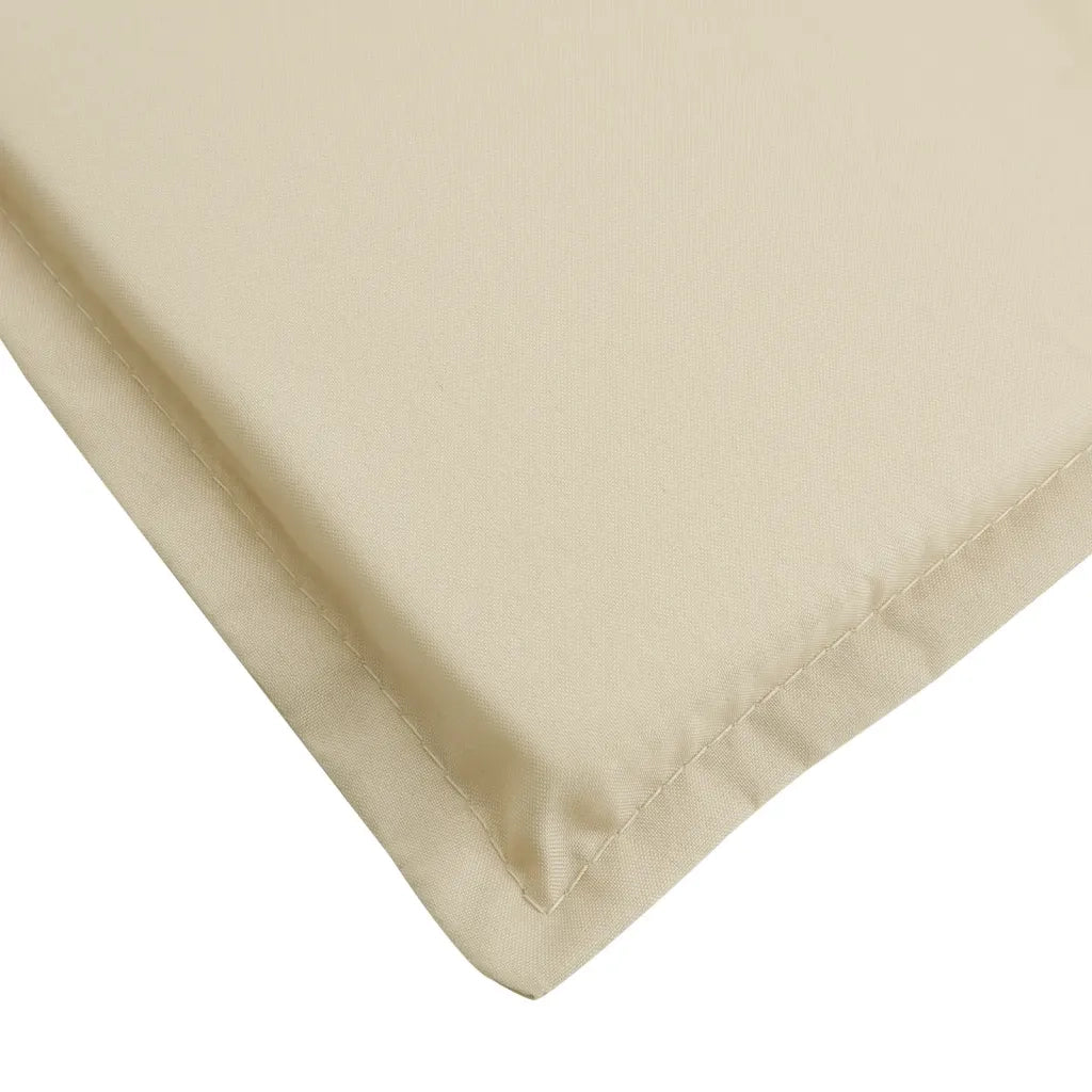 Cuscino per Lettino Beige 200x50x3 cm in Tessuto Oxford 314191