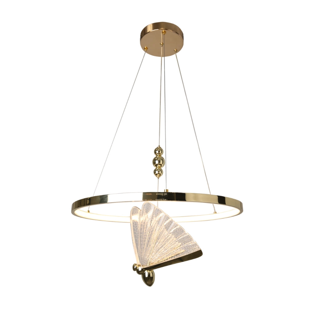 Lampada a sospensione Marissa Ring oro LED CCT 33W