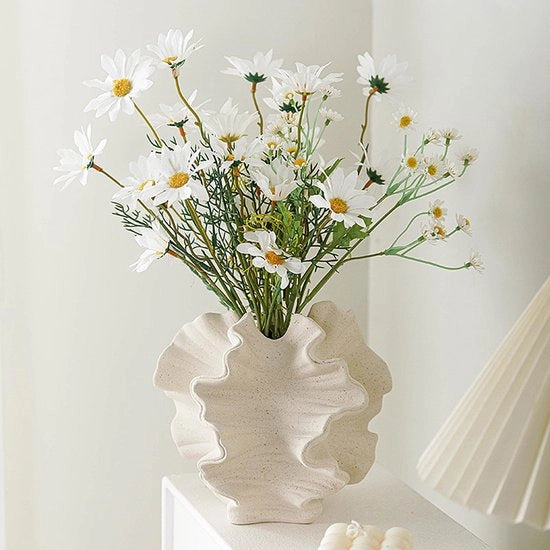 Vaso ceramico, stile scandinavo, decorazione di vaso, vaso boho estetico per casa, sala, ufficio, fattoria, decorazione da tavolo salotto