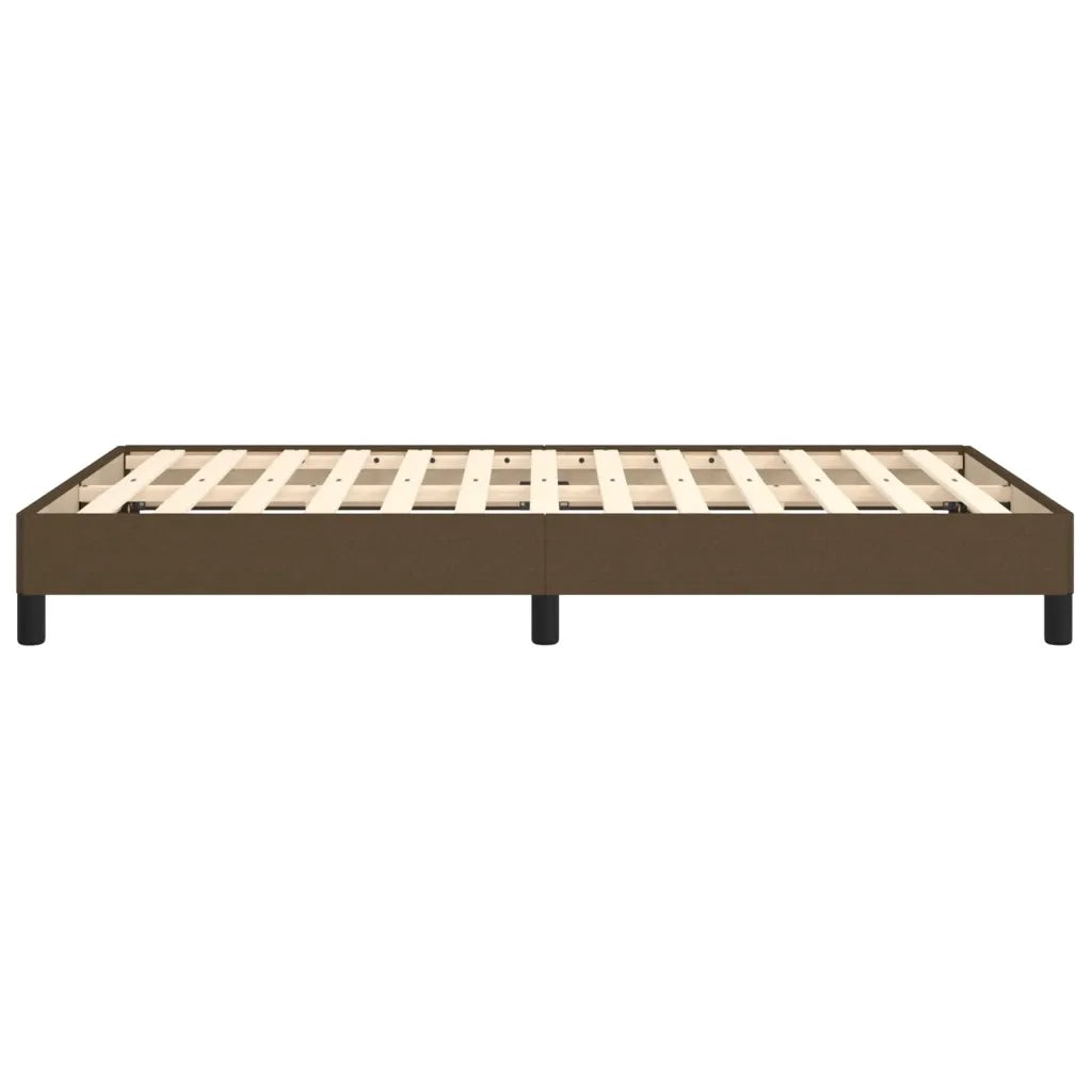 Giroletto senza Materasso Marrone Scuro 80x200 cm in Tessuto 379485
