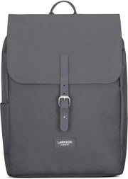 Borsa da Donna Piccola Grigia Scuro - Ida - Borsa da donna per tempo libero, università o città - Con tasca per laptop (fino a 13 pollici) - Elegante & Sostenibile - Impermeabile
