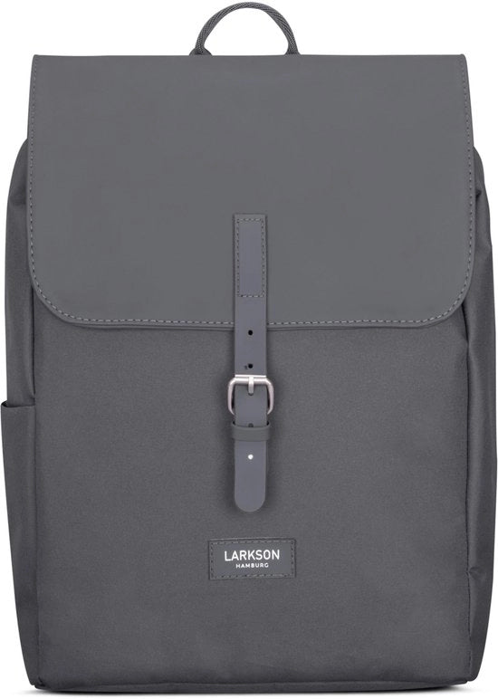 Borsa da Donna Piccola Grigia Scuro - Ida - Borsa da donna per tempo libero, università o città - Con tasca per laptop (fino a 13 pollici) - Elegante & Sostenibile - Impermeabile