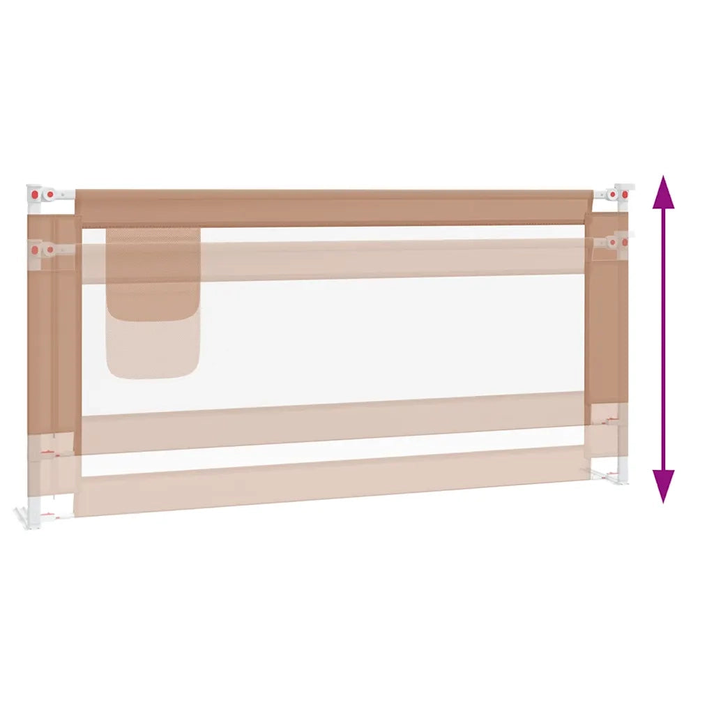 Sponda Letto di Sicurezza per Bambini Talpa 190x25cm in Tessuto