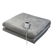 Coperta elettrica riscaldata 120 watt camera da letto 180 x 130 cm grigio scuro 03_0009331