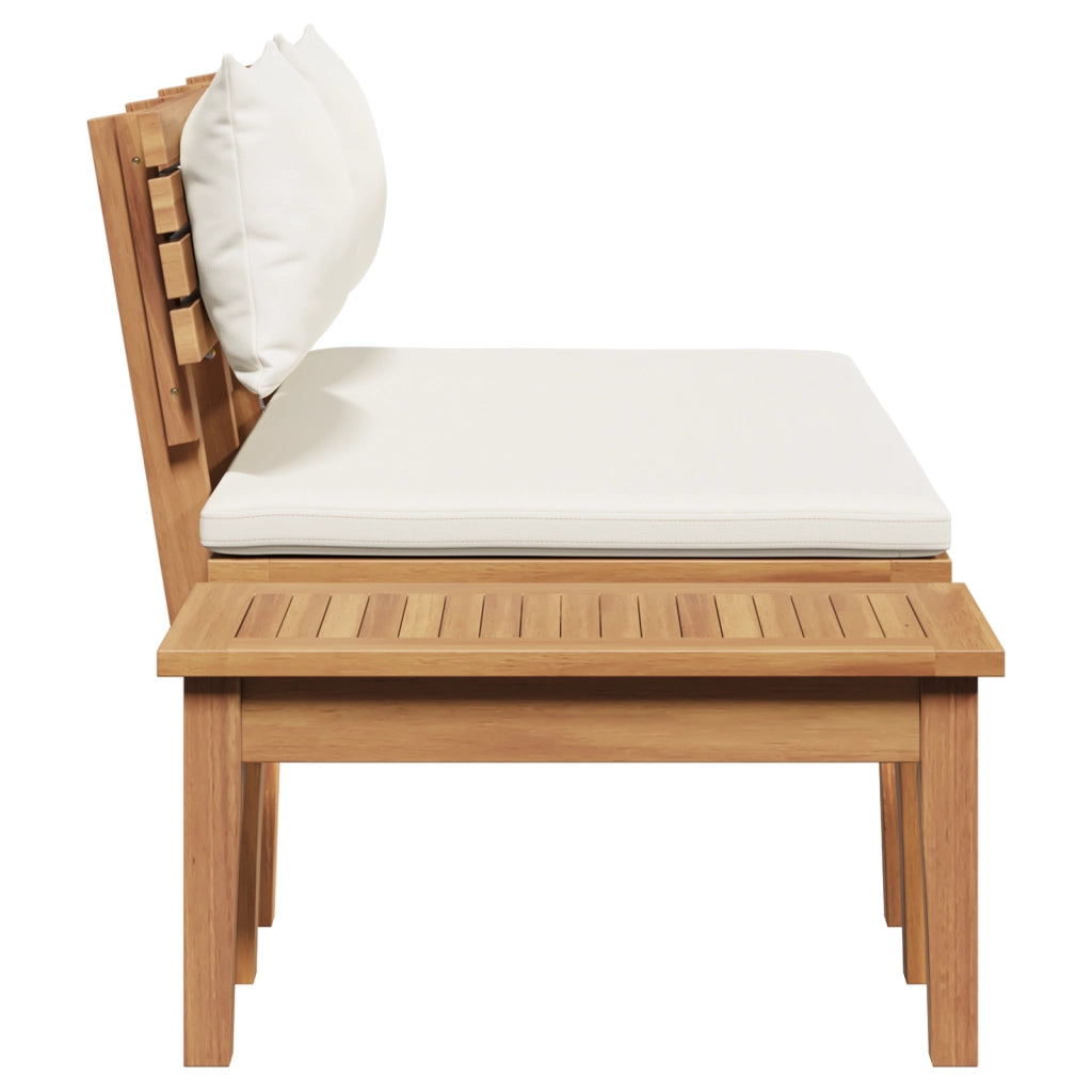 Set Panchina da Giardino in Legno Massello di Teak