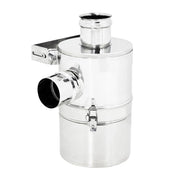 Abbattitore inox da 80mm per la fuliggine di stufe e caldaie a pellet