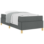 Letto singolo | Letto per adulti | Struttura del letto Grigio scuro 100 x 200 cm Tessuto