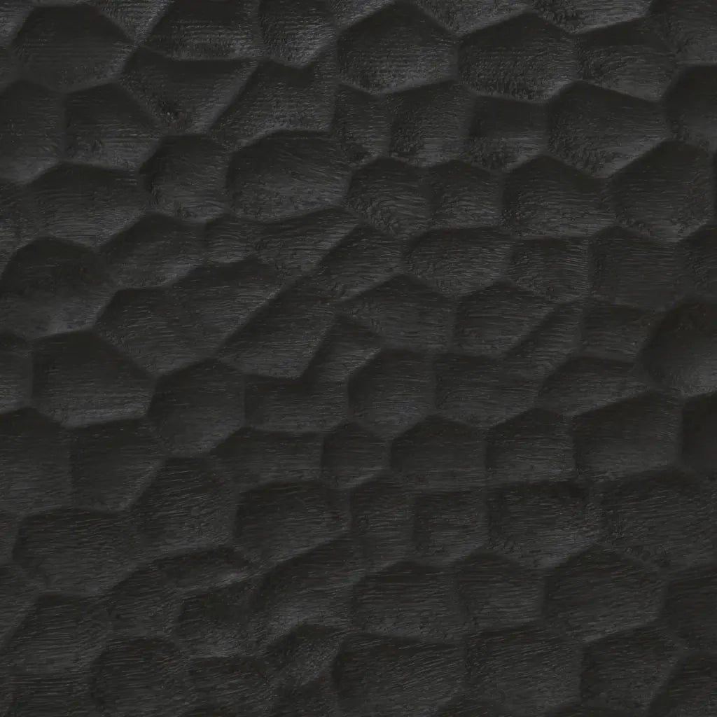 Tavolino da Salotto Nero 80x50x40 cm in Legno Massello di Mango