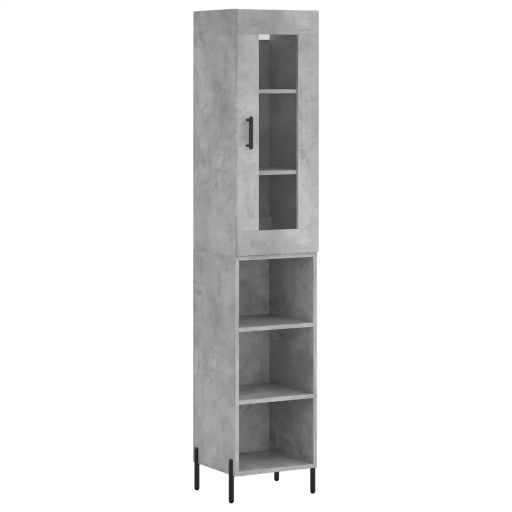 Credenza Grigio Cemento 34,5x34x180 cm in Legno Multistrato 3199373