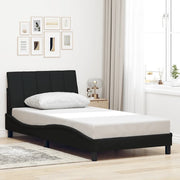 Giroletto senza Materasso Hanko Nero 100x200 cm in Tessuto