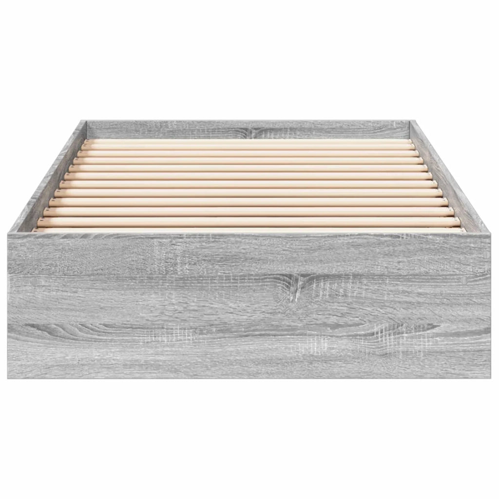 Telaio del letto con storage Sonoma grigio 80 x 200 cm 3429593