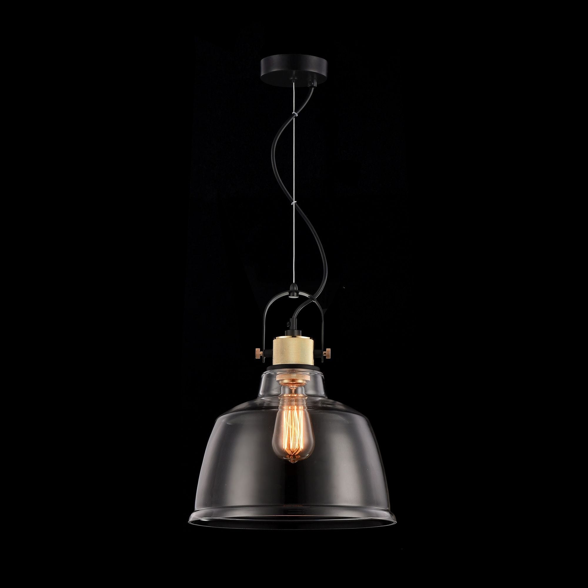 Lampada pendente Pendant in Metallo Irving Nero