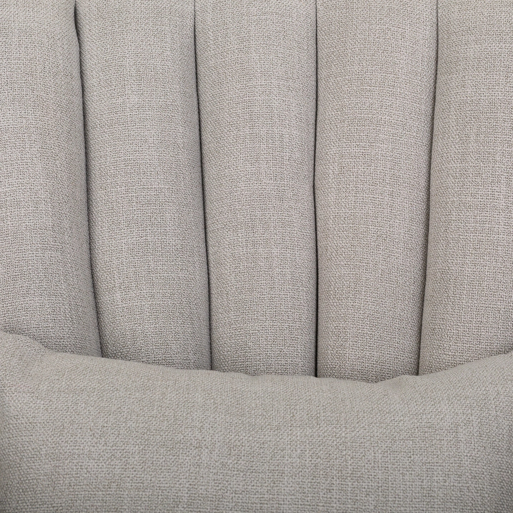Poltrona in legno imbottita grigia 73x59x43/87h