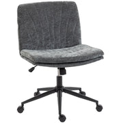 Sedia da Ufficio con Seduta Larga ¨C Zephmum ¨C Grigio, Tessuto, 65x65x110