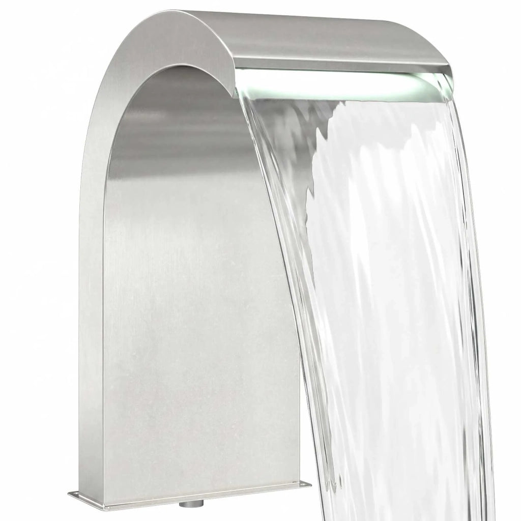 Cascata da Piscina con Luce LED Acciaio Inox 304 42040589