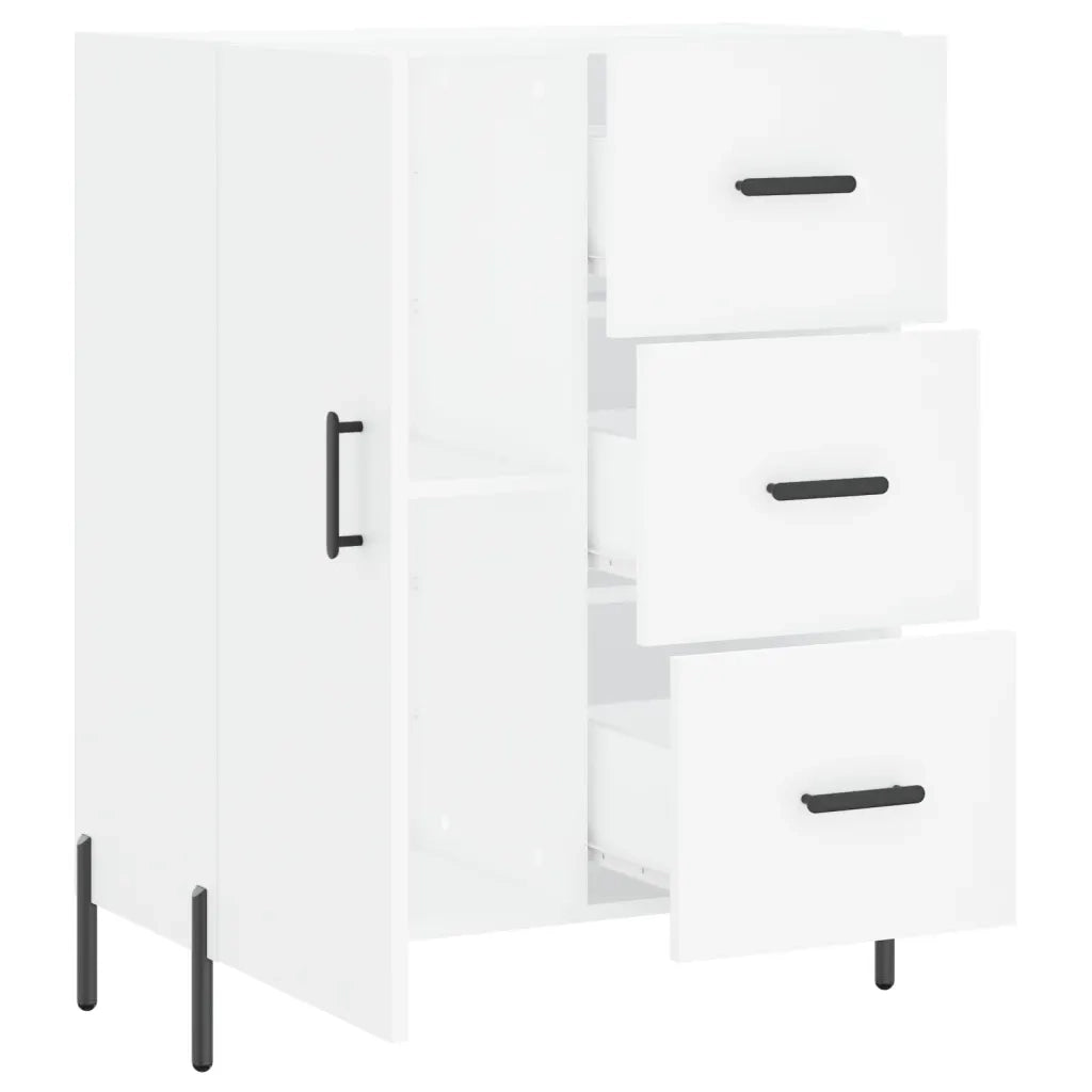 Credenza Bianca 69,5x34x90 cm in Legno Multistrato 827924