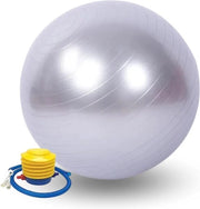 Bal da Ginnastica 45 cm. Bal Anti-Slittamento per Pilates. Ballo di Allenamento, Fitness, Equilibrio, Sport. Ballo in PVC per Relax, Dolore alla Schiena. Anti-Explosione. (Pompa Inflabili inclusa)
