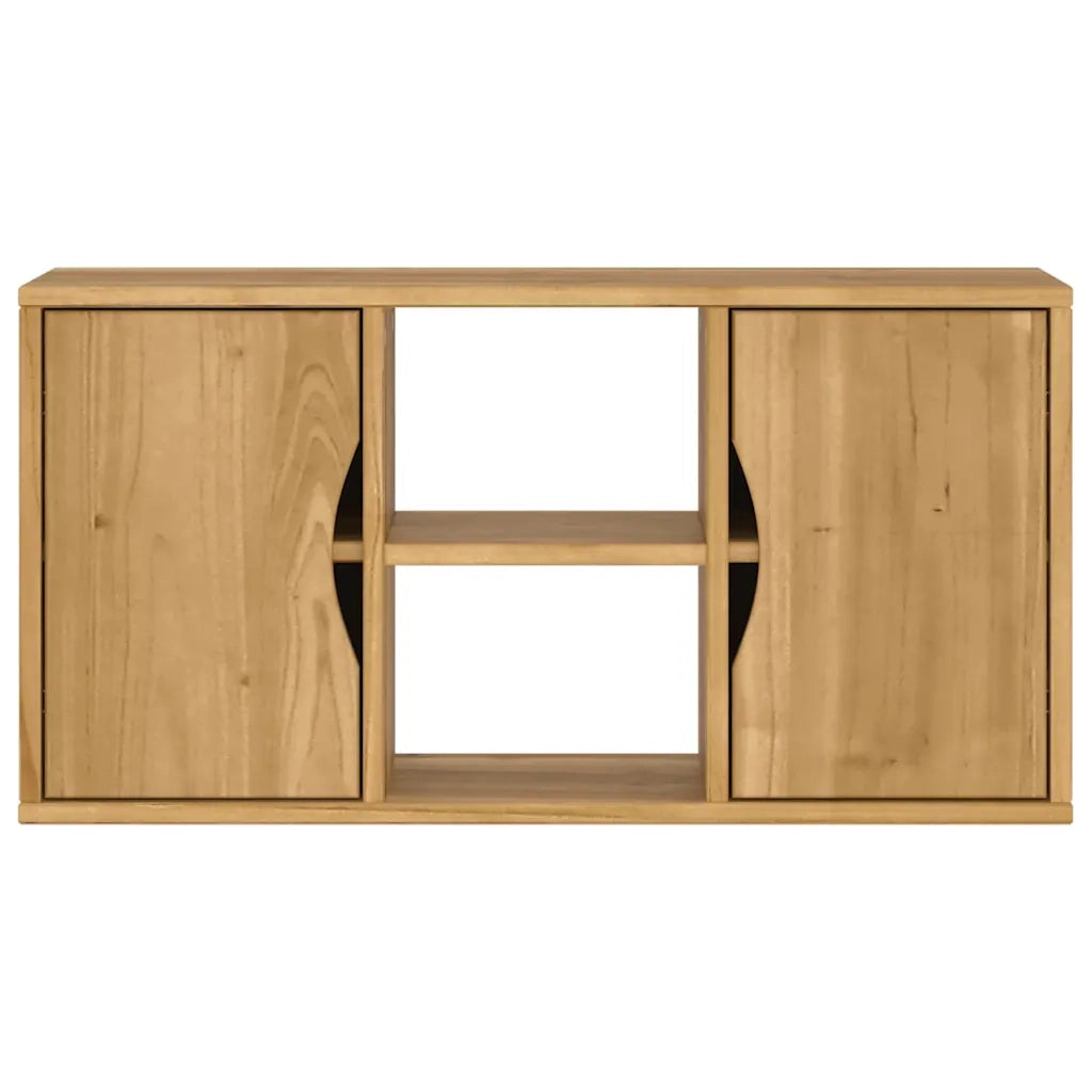 vidaXL Mobile Porta TV ODDA 79x24x40 cm in Legno Massello di Pino